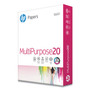 HP Papers MultiPurpose20 Paper, 96 Bright, 20 lb Bond Weight, 8.5 x 11, White, 500/Ream (HEW112000) View Product Image