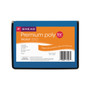 Smead Poly Premium Wallets, 5.25" Expansion, 1 Section, Elastic Cord Closure, Letter Size, Navy Blue