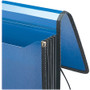 Smead Poly Premium Wallets, 5.25" Expansion, 1 Section, Elastic Cord Closure, Letter Size, Navy Blue