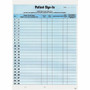 Tabbies Patient Sign-In Label Forms - 125 Sheet(s) - 8.50" x 11" Sheet Size - Blue