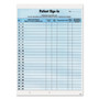 Tabbies Patient Sign-In Label Forms - 125 Sheet(s) - 8.50" x 11" Sheet Size - Blue
