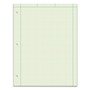 TOPS Engineering Computation Pads, Cross-Section Quad Rule (5 sq/in, 1 sq/in), Black/Green Cover, 100 Green-Tint 8.5 x 11 Sheets