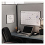 Quartet ARC Frame Cubicle Board, Magnetic Dry Erase, 14" x 11", White Surface, Satin Aluminum Frame