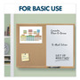 Quartet Combination Board, 36" x 24", Brown/White Surface, Oak Finished Fiberboard (MDF) Frame