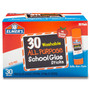 Elmer's Washable School Glue Sticks, 0.24 oz, Applies and Dries Clear, 30/Box