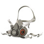 3M Half Facepiece Respirator 6000 Series, Reusable, Medium MMM6200