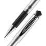 uniball 207 Impact Gel Pen, Stick, Bold 1 mm, Blue Ink, Silver/Black/Blue Barrel
