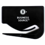 Business Source Slide Letter Opener - Handheld - Black - Comfortable Handle, Compact