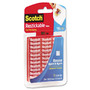 Scotch Restickable Mounting Tabs, Removable, Repositionable, Holds Up to 1 lb (4 Tabs), 1 x 1, Clear, 18/Pack