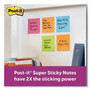 Post-it Notes Super Sticky Pads in Energy Boost Collection Colors, 2" x 2", 90 Sheets/Pad, 8 Pads/Pack
