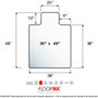 Cleartex Advantagemat Floor Chair Mat (FLRFC123648HLBV) View Product Image