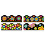 TREND Terrific Trimmers Border Variety Set, 2.25" x 39", Bright On Black, Assorted Colors/Designs, 48/Set (TEPT92919) View Product Image