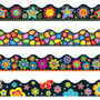 Trend Bulletin Board Trimmer Variety Pack - Brights on Black Shape - Reusable, Durable, Precut - 2.25" Width x 1872" Length - Assorted