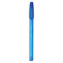 Paper Mate InkJoy 100 Ballpoint Pen, Stick, Medium 1 mm, Blue Ink, Translucent Blue Barrel, Dozen