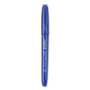 Universal Pen-Style Permanent Marker, Fine Bullet Tip, Blue, Dozen (UNV07073) View Product Image