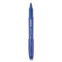 Universal Pen-Style Permanent Marker, Fine Bullet Tip, Blue, Dozen (UNV07073) View Product Image