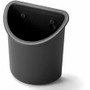 Lorell Recycled Mounting Pencil Cup - Plastic - Black
