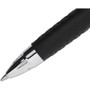 uniball Signo 207 Gel Pen, Retractable, Medium 0.7 mm, Violet Ink, Smoke/Black/Violet Barrel, Dozen