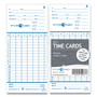 Pyramid Technologies Time Clock Cards for Pyramid Technologies 2000/6000, Two Sides, 3.38 x 7.44, 100/Pack