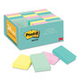 Post-it Notes Original Pads in Beachside Cafe Collection Colors, Value Pack, 1.38" x 1.88", 100 Sheets/Pad, 24 Pads/Pack