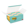 Post-it Notes Original Pads in Beachside Cafe Collection Colors, Value Pack, 1.38" x 1.88", 100 Sheets/Pad, 24 Pads/Pack (MMM65324APVAD) View Product Image