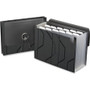 Pendaflex Expanding File - 13 Pocket(s) - Poly - Black - Elastic Closure, Flap, Durable