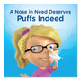 Puffs Ultra Soft Facial Tissue, 2-Ply, White, 56 Sheets/Box, 4 Boxes/Pack, 6 Packs/Carton