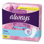 Always Thin Daily Panty Liners, Regular, 120/Pack, 6 Packs/Carton
