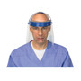 Suncast Commercial Fully Assembled Full Length Face Shield with Head Gear, 16.5 x 10.25 x 11, Clear/Blue, 16/Carton