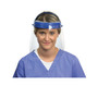 Suncast Commercial Fully Assembled Full Length Face Shield with Head Gear, 16.5 x 10.25 x 11, Clear/Blue, 16/Carton