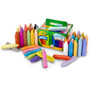 Crayola Washable Sidewalk Chalk, 4" x 0.88" Diameter, 48 Assorted Bright Colors, 48 Sticks/Set (CYO512048) View Product Image
