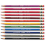 Prismacolor Col-Erase Pencil with Eraser, 0.7 mm, 2B, Assorted Lead and Barrel Colors, Dozen