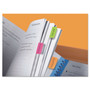 Post-it Tabs 1" Plain Solid Color Tabs, 1/5-Cut, Assorted Bright Colors, 1" Wide, 66/Pack