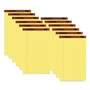 TOPS "The Legal Pad" Plus Ruled Perforated Pads with 40 pt. Back, Wide/Legal Rule, 50 Canary-Yellow 8.5 x 14 Sheets, Dozen (TOP7572) View Product Image