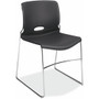 HON Olson Chair - Plastic Seat Material - Lava Back Color - Plastic Back Material - Chrome Frame Color - Steel Frame Material