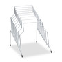 Fellowes Wire Step File, 8 Sections, Letter to Legal Size Files, 10.13" x 12.13" x 11.81", Silver