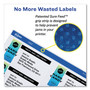 Avery Shipping Labels w/ TrueBlock Technology, Laser Printers, 2 x 4, White, 10/Sheet, 100 Sheets/Box (AVE5163) View Product Image