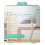 UT Wire Flexi Cable Wrap, 0.5" to 1" x 12 ft, White View Product Image