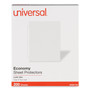 Universal Standard Sheet Protector, Economy, 8.5 x 11, Clear, 200/Box