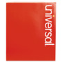 Universal Bright Colored Pressboard Classification Folders, 2" Expansion, 1 Divider, 4 Fasteners, Letter Size, Ruby Red, 10/Box