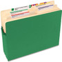 Smead Colored File Pockets, 3.5" Expansion, Letter Size, Green