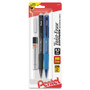 Pentel Twist-Erase EXPRESS Mechanical Pencils with Tube of Leads/Eraser, 0.5 mm, HB (#2), Black Lead, (2) Assorted Barrel Colors View Product Image