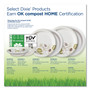 Dixie Pathways Soak Proof Shield Heavyweight Paper Plates, WiseSize, 8.5" dia, Green/Burgundy, 500/Carton