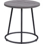 Lorell Accession End Table - Round Top - Powder Coated Four Leg Base - 4 Legs - 200 lb Capacity - 1" Table Top Thickness x 19" Table Top Diameter - (LLR16262)