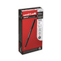 uniball ONYX Rollerball Pen, Stick, Fine 0.7 mm, Red Ink, Black/Red Barrel, Dozen