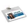 SICURIX Badge Holder, Horizontal, 3 x 4, Clear, 50/Pack
