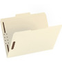 Business Source 1/3 Tab Cut Letter Recycled Fastener Folder - 8 1/2" x 11" - 2 Fastener(s) - 10% Recycled