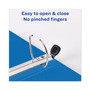 Avery Heavy-Duty View Binder with DuraHinge and Locking One Touch EZD Rings, 3 Rings, 4" Capacity, 11 x 8.5, Pacific Blue