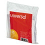 Universal Hanging File Folder Plastic Index Tabs, 1/3-Cut, Clear, 3.7" Wide, 25/Pack
