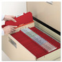 Smead Six-Section Pressboard Top Tab Classification Folders, Six SafeSHIELD Fasteners, 2 Dividers, Legal Size, Bright Red, 10/Box
